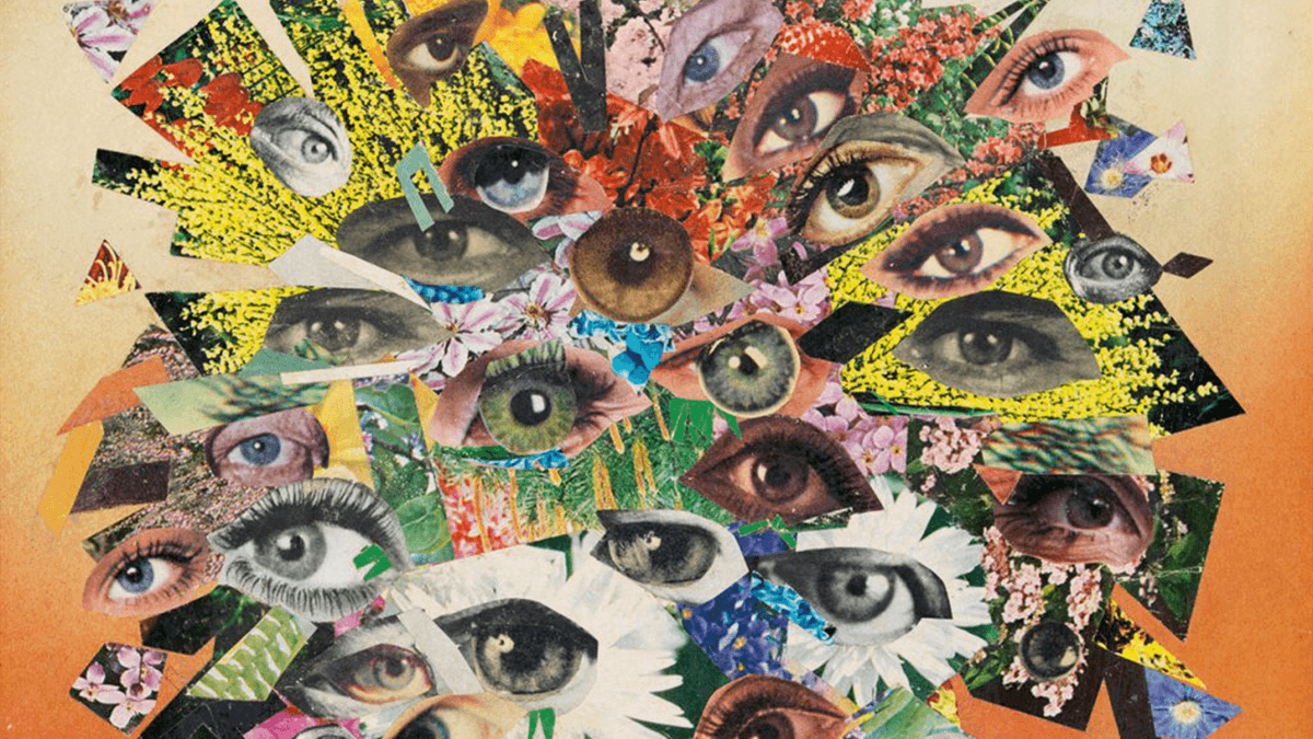 Der Strauß (1929/1965) – A vibrant bouquet of fragmented faces and flowers in a surreal photomontage.
