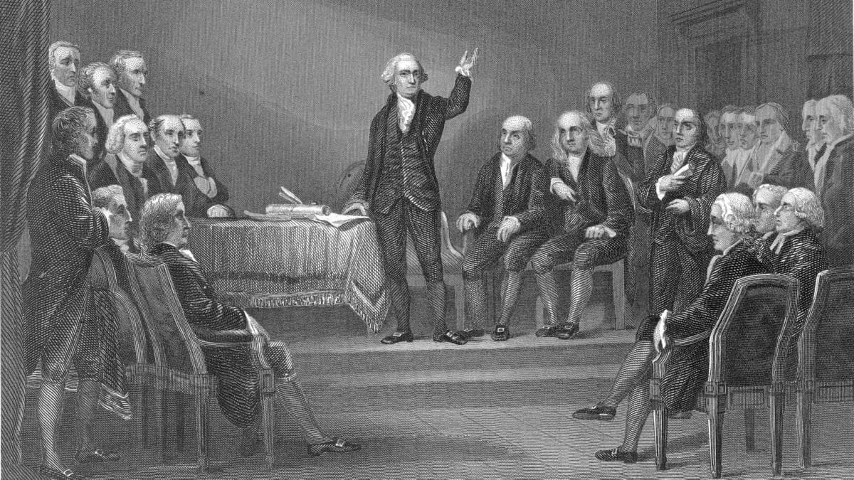 Originally meant to revise the failing Articles of Confederation, the delegates at the Constitutional Convention ended up tearing up the old blueprint and starting over.