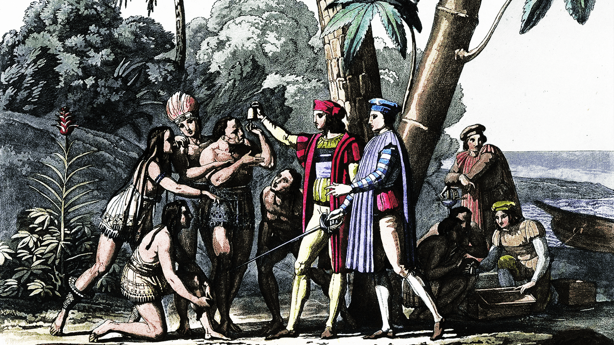 The Columbian Exchange refers to the massive transfer of plants, animals, people, pathogens, and ideas between the Eastern and Western Hemispheres after Christopher Columbus’s voyages in 1492.