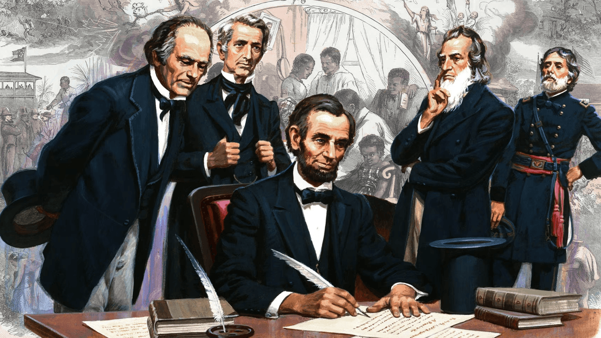 Lincoln’s Emancipation Proclamation declared enslaved people in Confederate states free.