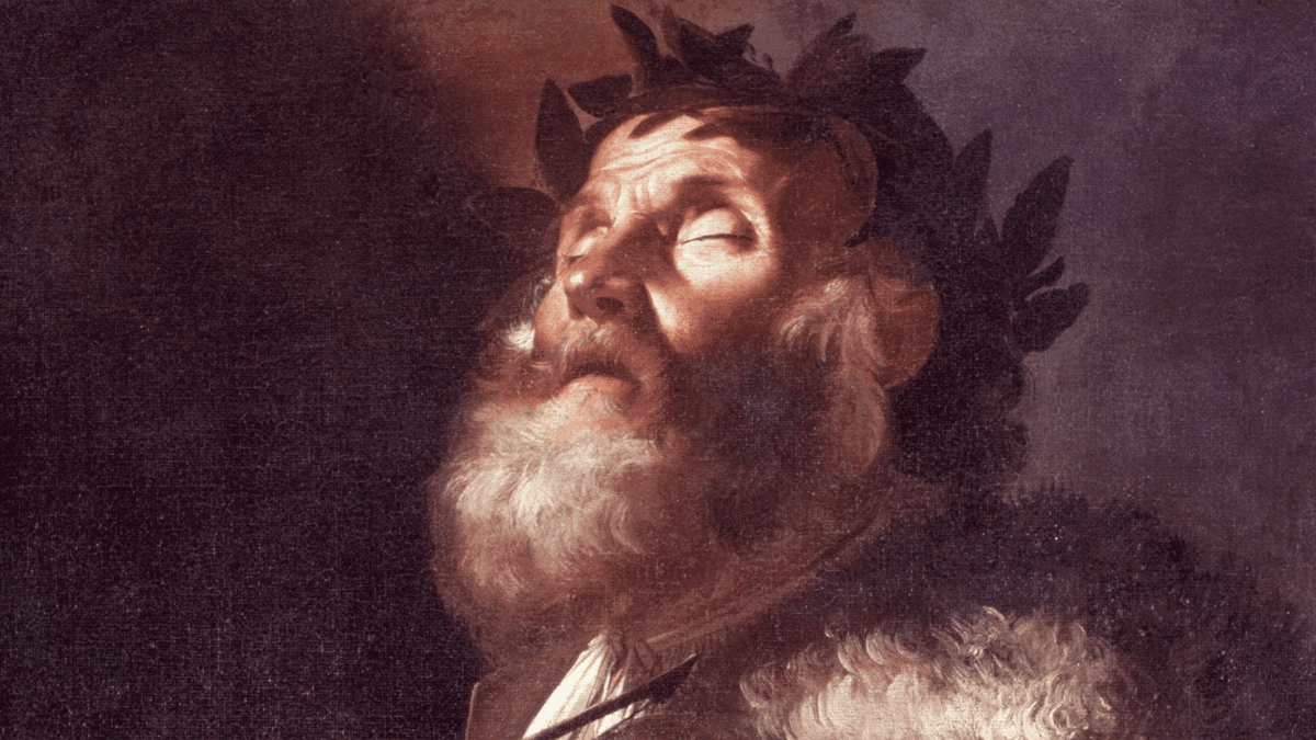 Ancient Greek poet Homer