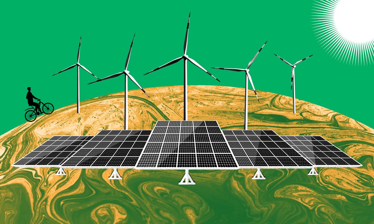 Renewable energy comes from sources like the sun, wind, and water — resources that won’t run out and don’t pollute our air.