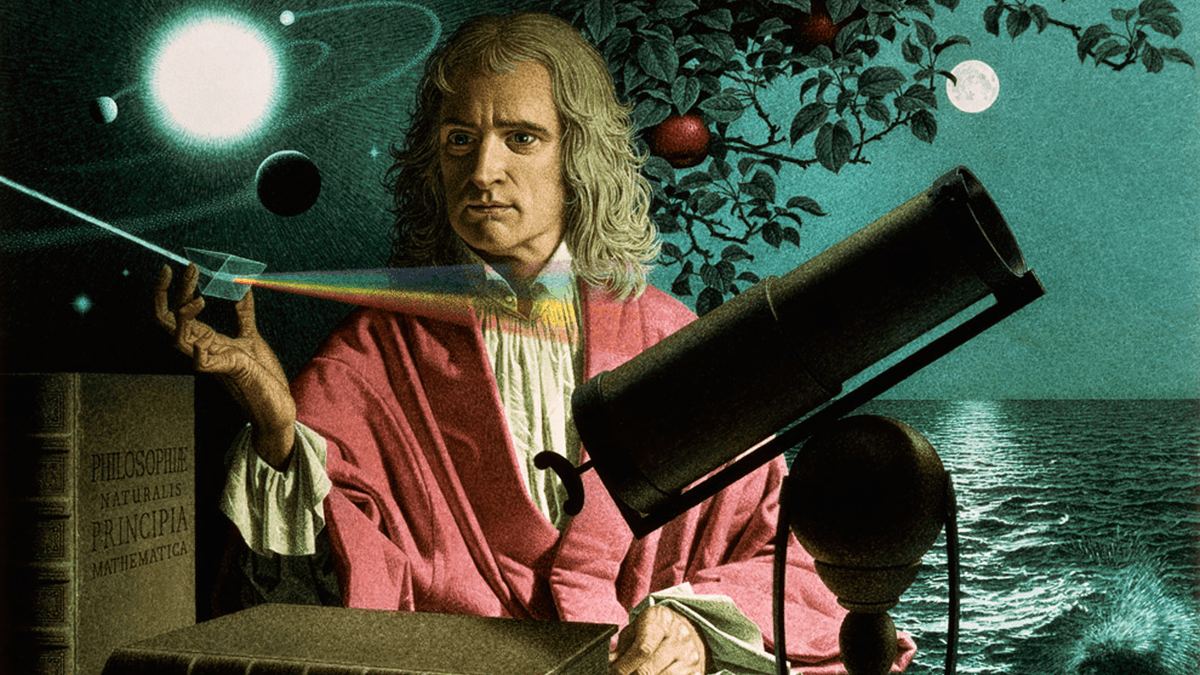 Isaac Newton formulated the laws of motion and universal gravitation, transformed optics, and co-invented calculus, laying the foundations of modern physics.