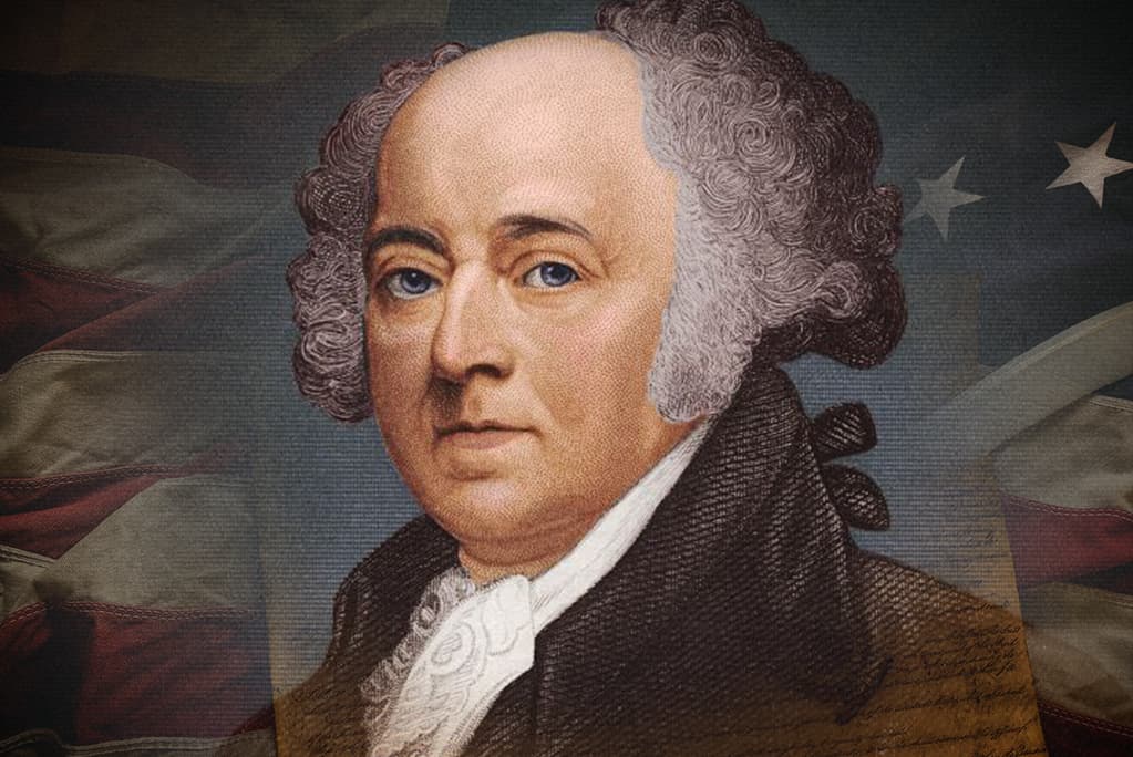 Portrait of John Adams, Founding Father and second President of the United States